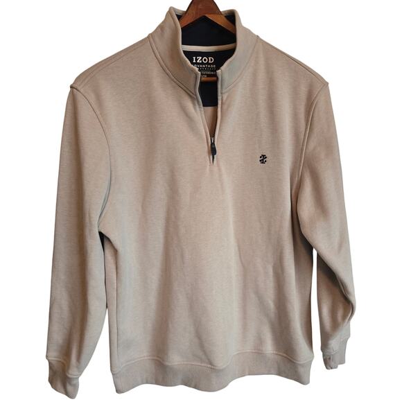 Izod Other - IZOD Men's XL 1/4 zip Beige Pullover